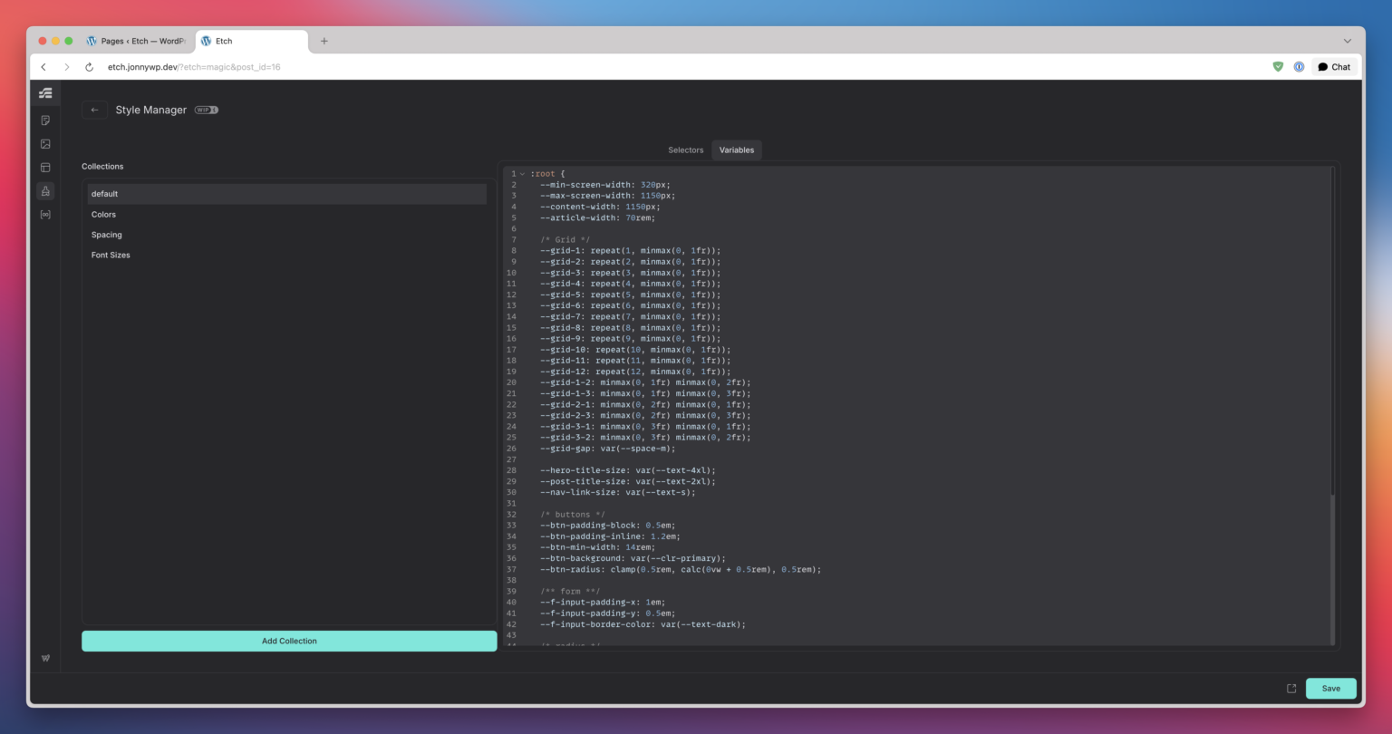 Etch interface v0.38 05
